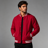 Blouson de baseball vintage américain en polaire pour homme, coupe ample et décontractée, col montant, collection automne/hiver, pour le marché international