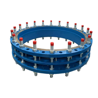 Accouplement d'expansion industriel à double bride en fonte, haute résistance chimique, pour système d'alimentation en eau
