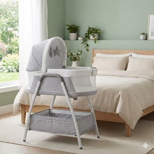 Cuna Eléctrica Multifuncional de Primera Calidad, Cuna Convertible Versátil para Bebés - Product Image 6