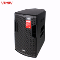 VAMAV Bocinas Activas N12 de Rango Completo 400W 12'' Carcasa de Madera Sistema de Audio para Conferencias, Música y Escenarios