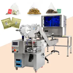 Machine de scellage de Sachet de thé en Triangle, Machine d'emballage de Sachet de thé en pyramide avec enveloppe, Machine d'emballage automatique de Sachet de tisane