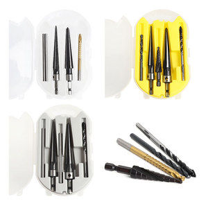 <b>Tapered</b> <b>Reamer</b> Set 5-16mm For Wood Metal Plastic Electric Drill Manual Use KZ90401 - Product Image 2