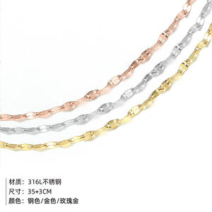 Tendance Double Couche Porter Collier Circulaire En Acier Inoxydable Or Argent Collier pour les femmes Uionen 626 - Product Image 4