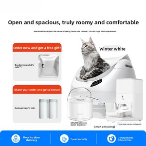 [Aanbevolen] CATLINK Fat Baby Open-Type Volledig Automatische Kattenbak 12L Capaciteit Extra Grote Slimme Toilet Zonder Materiaal - Product Image 3