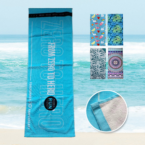 Serviette de plage pour enfants personnalisée en impression 3D, serviette de bain pour la piscine, la natation, les voyages, serviette de plage sans sable, séchage rapide, dessin animé - Product Image 1