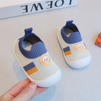 Chaussures de style chaussette pour filles, bébés, tout-petits, princesse, semelle souple, fermeture à boucle, résistantes à l'usure, en maille respirante, de 0 à 3 ans