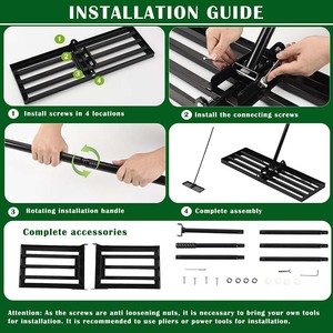 JH-Mech Niveleur <span class=keywords><strong>de</strong></span> pelouse avec plaque <span class=keywords><strong>de</strong></span> mise à la terre 30 "x 10" Outil <span class=keywords><strong>de</strong></span> niveau à long manche réglable <span class=keywords><strong>de</strong></span> 78 "pour <span class=keywords><strong>râteau</strong></span> <span class=keywords><strong>de</strong></span> nivellement <span class=keywords><strong>de</strong></span> pelouse en acier au carbone - Product Image 3