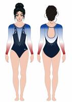 Vente chaude Personnalisé Noir Robe De Danse Moderne Ensembles Filles Gymnastique Ballet Justaucorps pour Latin Mesh Formation Compétition