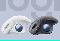 Souris ergonomique sans fil Bluetooth avec trackball pour seniors, personnes malvoyantes, personnes âgées, confortable, avec repose-poignet, souris d'ordinateur