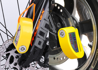 Serrure de frein à disque d'alarme de moto Serrure de roue de sécurité antivol pour moto Alarme sonore