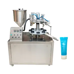 MINGNA Cosmetics Production Equipment Cream Shampoo Tube Filling And Sealing Machine