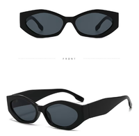 Kacamata Hitam Unisex 2026 Model Vintage Bingkai Kecil Tren Fashion Pelindung UV400 Warna-warni Tidak Beraturan Harga Pabrik PC ODM