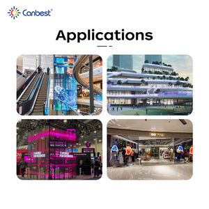 Canbest siêu trong suốt Màn hình LED cửa sổ kính trong suốt LED hiển thị P10 transparente pantalla Màn hình LED cho các cửa hàng - Product Image 5