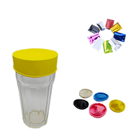 Gobelet personnalisé avec logo, protège-gobelet en latex pour toutes les tailles de gobelets, avec trou pour paille, protège-boisson