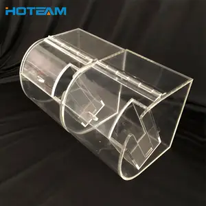 Dispensador de dulces de acrílico de grado alimenticio, transparente, de plexiglás, apilable, Perpex