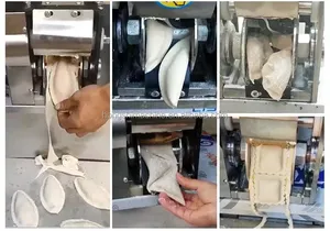 Sepenuhnya Otomatis Pembuat Empanada Komersial Indian USA Cina Comercial Dumpling Empanda Samosa Membuat Mesin