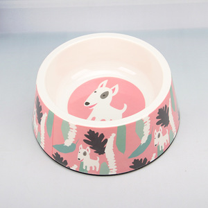 Decorative <strong>Round</strong> Melamine Cat <strong>Dog</strong> Food Water Feeder Pet <strong>Bowl</strong> - Product Image 4
