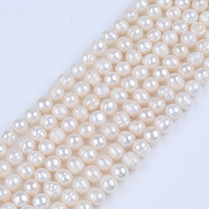 Promoción de Perlas Keshi Blancas de 8-9 mm, Perlas Naturales de Agua Dulce Sueltas para Hacer Collares y Pulseras, Fuente de Zhuji - Product Image 3