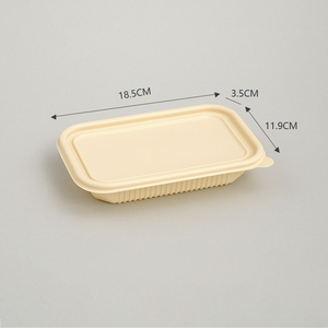 กล่องใส่อาหารแบบย่อยสลายได้กล่องอาหารกลางวันทำจากแป้งข้าวโพด - Product Image 6