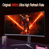Écrans incurvés 24 32 34 pouces Moniteur LCD PVA 180 Hz 240 Hz 4K 1080P 3440*1440P ultra large Écran de jeu de bureau