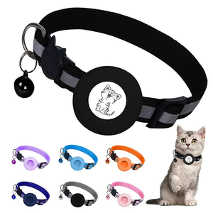 Prix bon marché 2025 <span class=keywords><strong>chat</strong></span> de compagnie réfléchissant avec collier en nylon Bell Tracker pour colliers en silicone Airtag - Product Image 2