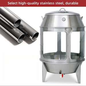 فرن تحميص البط والدجاج الدوار للبيع المباشر من المصنع، يعمل بالغاز والفحم للاستخدام المزدوج مع ضمان الجودة - Product Image 6