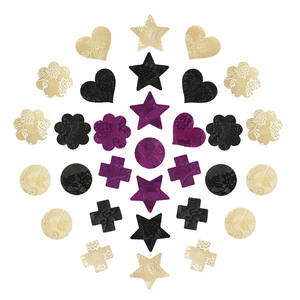 Dentelle adhésive No Show Breast Petal Pasties <span class=keywords><strong>Soutien</strong></span>-<span class=keywords><strong>gorge</strong></span> jetable Petal Tops Nipple Covers - Product Image 3