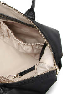 Sac à dos léger pour couches pour mamans avec bretelles en cuir Nappa, sac à langer spacieux avec plusieurs poches - Product Image 4