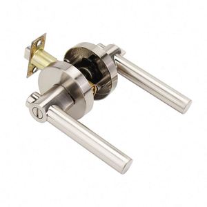 WEKIS High <b>Security</b> South Asian Style Zinc Alloy Door Lock Set with 60mm Backset Cylinder Handle ANSI Grade 3 Nickel Plated - Product Image 2