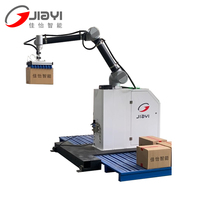 Robot de palettisation collaboratif automatique pour empilage de cartons et caisses, palettiseur de qualité alimentaire contrôlé par PLC, en métal