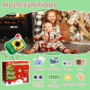 Fotocamera Digitale per Bambini 48MP con Doppia Lente, Certificazione CE e Treppiede, Regalo di Natale, Registrazione Video 1080P, <span class=keywords><strong>Giochi</strong></span> Divertenti Integrati - Product Image 2