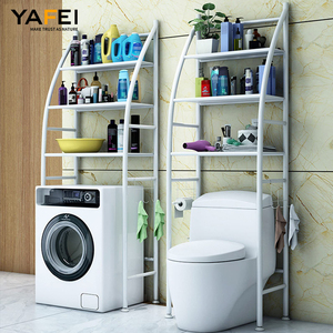 Étagère de rangement multifonctionnelle <span class=keywords><strong>à</strong></span> 3 niveaux, <span class=keywords><strong>sèche</strong></span>-<span class=keywords><strong>linge</strong></span> peu encombrant <span class=keywords><strong>pour</strong></span> serviettes, <span class=keywords><strong>machine</strong></span> <span class=keywords><strong>à</strong></span> <span class=keywords><strong>laver</strong></span> et toilettes - Product Image 2