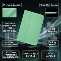 Sac en PU léger et protecteur pour iPad de 10, 11, 12 et 13 pouces, pochette enveloppe pour une utilisation quotidienne avec doublure douce