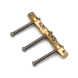 Lot de 3 selles de pont de guitare en laiton pur, <span class=keywords><strong>compensées</strong></span>, 21x8MM, pour pont de guitare électrique, Pièces de guitare - Product Image 1