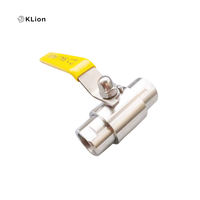 Válvula de Bola de Gas de Alta Presión y Alta Temperatura de Acero Inoxidable 304/316 KLION, Conexión Roscada NPT, Certificación ISO9001 y CE, OEM