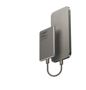 Портативное зарядное устройство (<span class=keywords><strong>Power</strong></span> <span class=keywords><strong>Bank</strong></span>) 10000 мАч из алюминиевого сплава с беспроводной зарядкой, ультратонким дизайном, выходной мощностью 15 Вт, модный браслет-аккумулятор - Product Image 4