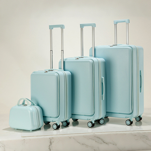 Valise de voyage élégante et simple à ouverture frontale de qualité supérieure, 14/20/24/28 pouces, grande capacité, valise cabine - Product Image 4