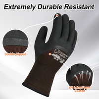 Guantes de Trabajo XINGYU de Invierno con Forro de Felpa Acrílica de Calibre 15, Espuma de Látex Antideslizante, para Almacenamiento en Frío, Jardinería, Construcción y Seguridad