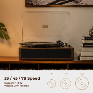 Fonógrafo de Madera Estilo Vintage a <span class=keywords><strong>Buen</strong></span> Precio, Reproductor de Discos Todo en Uno, <span class=keywords><strong>Tocadiscos</strong></span> Portátil de Madera - Product Image 2