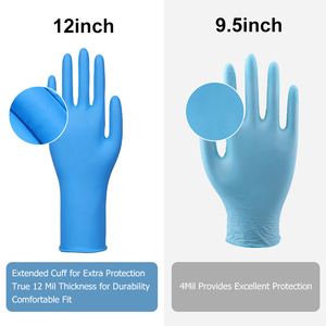 Gants en nitrile jetables sans poudre XINGYU 12 mil, 12 pouces, gants de travail alimentaires, non stériles, gants en nitrile bleus <span class=keywords><strong>pour</strong></span> la cuisine - Product Image 2