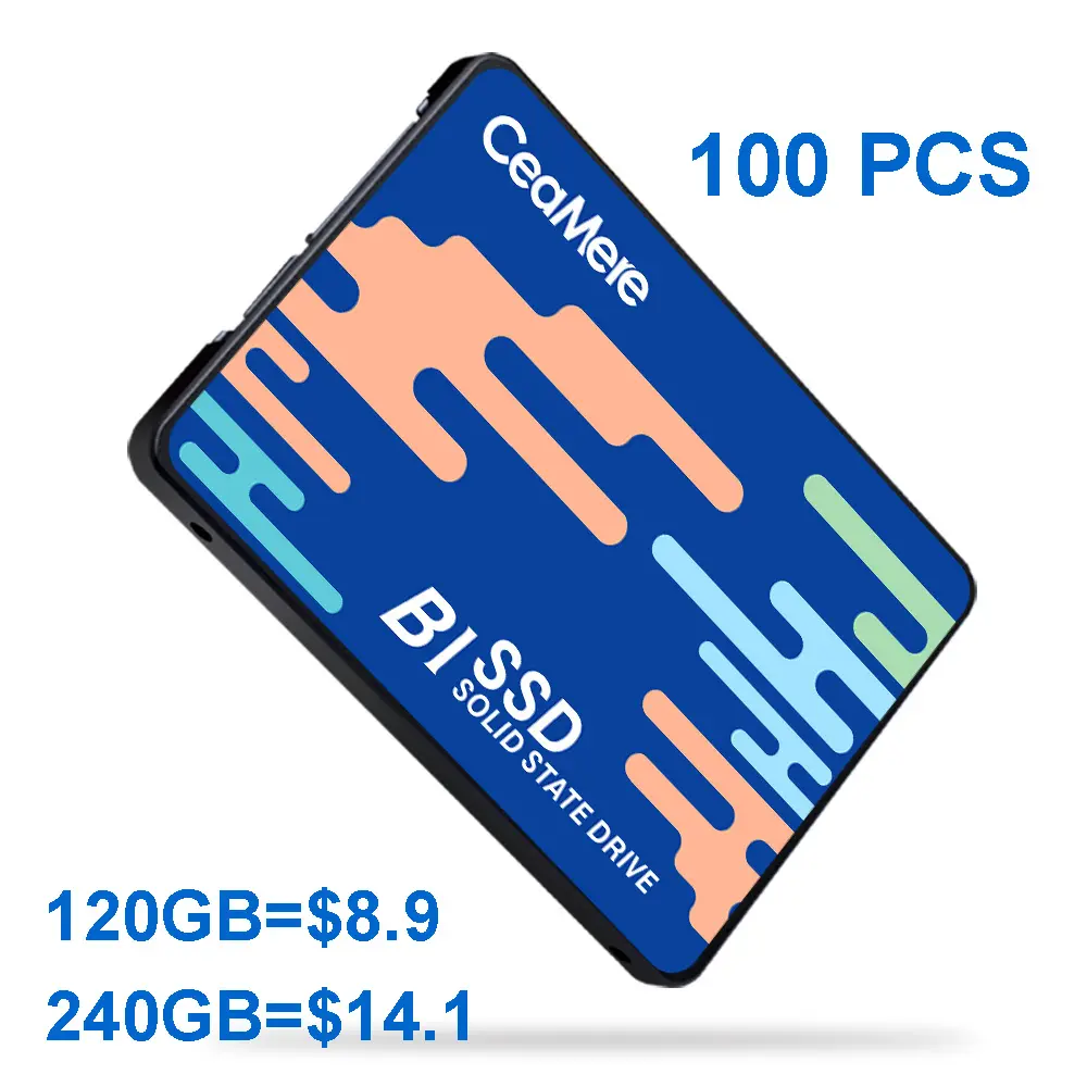 Ceamere bán buôn 2.5inch Sata đĩa 120GB tốc độ ghi 500 MB/giây ~ 600 MB/giây màu xám SATA SSD Ổ đĩa cứng