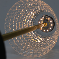 Lampe de chevet de bureau portable à LED 3 couleurs, rechargeable, sans fil, en acrylique cristal, à commande tactile, pour restaurant, hôtel, mariage, événementiel, location