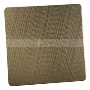 Plaque en acier inoxydable LL191, finition brossée anti-traces de doigts, revêtement PVD bronze 316L, pour ustensiles de cuisine, norme ASTM, 0,5-3,0 mm - Product Image 5