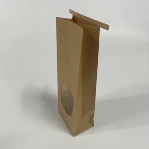 Sacchetti di Carta Kraft con Finestra e Etichette in Latta per Pane, Sourdough e Prodotti da Forno, Sacchetti Personalizzati per Pane - Product Image 2