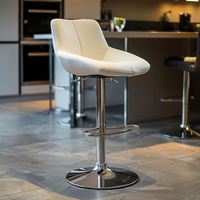 Tabouret de bar réglable et rotatif, écologique, moderne et luxueux pour chambre, bar à domicile, hôtel, salle à manger, salon