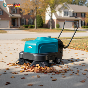 GRCEB HS1000 Balayeuse autotractée et laveuse de sols, Nouvelle, 400W, 110V/220V, Électrique à batterie, pour le nettoyage des sols et des routes - Product Image 1