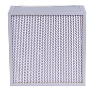 Filter Panel Fiberglass HEPA H13 H14 Ukuran Khusus untuk Cleanroom Rumah Sakit, Laminar Flow Hood, Sistem HVAC 176F