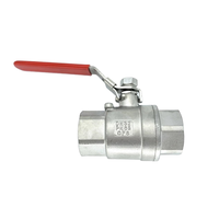 Vanne à boisseau sphérique manuelle en acier inoxydable usinée CNC personnalisable DN25 pour connexions de conduites de gaz et d'eau DN25