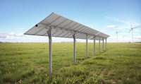 Kit de suivi solaire à double axe 20 kW pour panneaux solaires, support au sol, avec garantie de 10 ans pour usage commercial et industriel