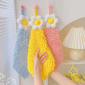 Bonita Toalla de Mano para Cocina, sin Pelusa, Colgante, de Chenilla, Absorbente, de Tela Gruesa, para Niños - Product Image 3